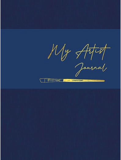 Dark blue My Artist journal book cover