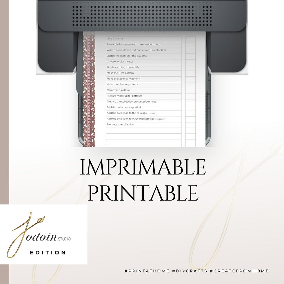 Thumbnail: Seamless patterns collection Checklist - Motifs sans couture Liste de contrôle