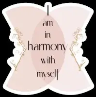Thumbnail: Sticker - I am in harmony with myself - Affirmation sticker for your intentional