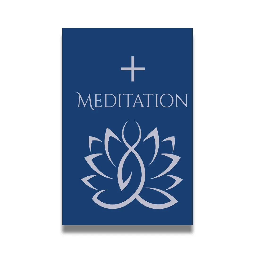 Carte magnétique d'affirmation -+ Meditation - Magnetic card - Affirmation card