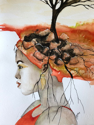 Grace, watermedia on paper, 8x10, Manon Jodoin Studio.jpeg