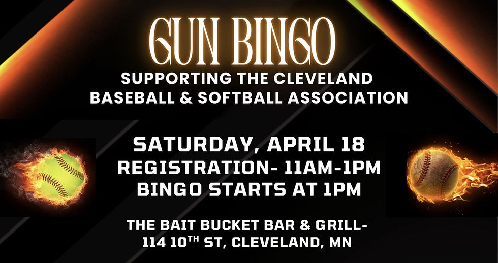 Cleveland Baseball and Softball Bingo