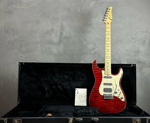 TOM ANDERSON TOP CLASSIC DROP TOP QUILTED MAPLE CAJUN RED 1996
