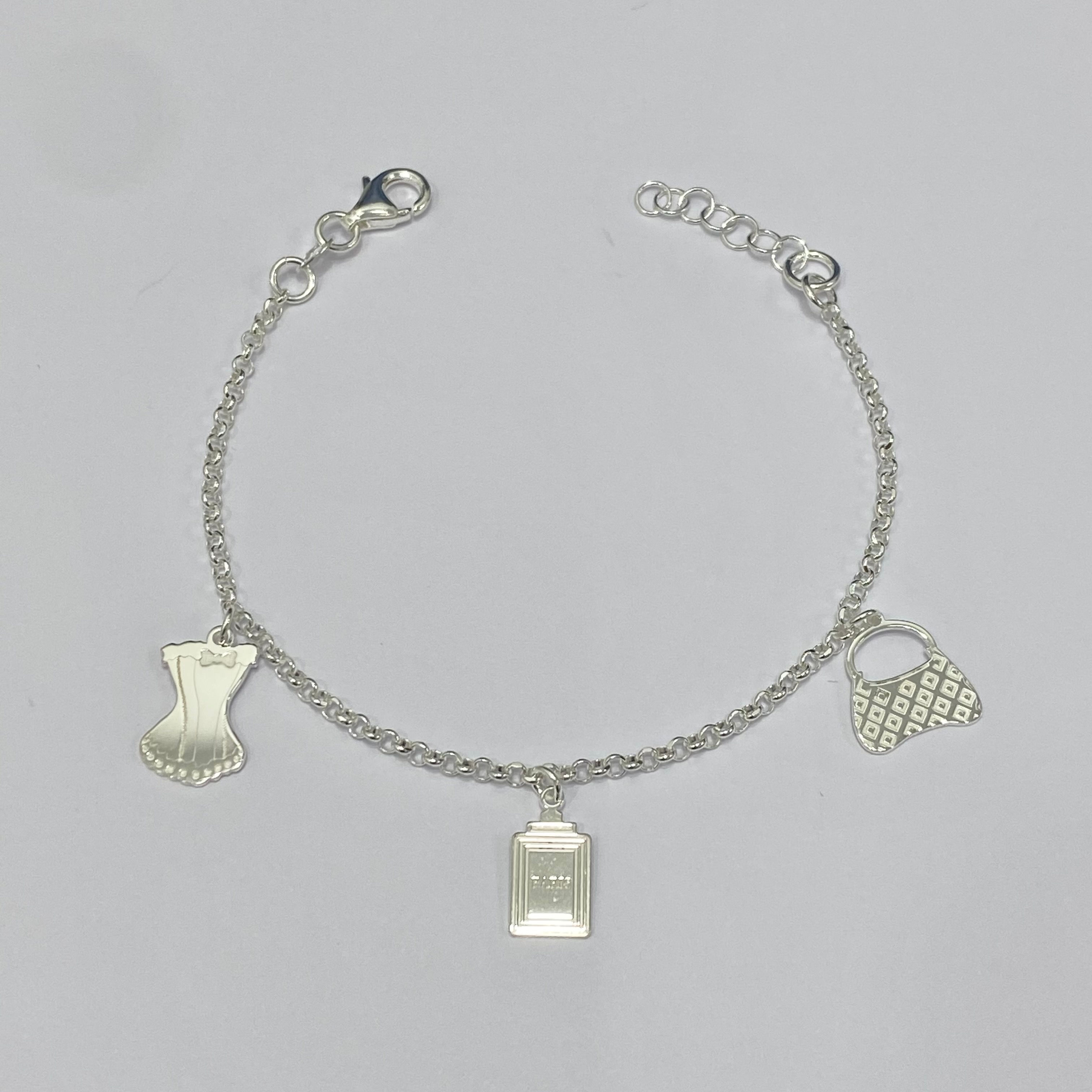 Pulsera "Yo mujer" de plata de primera ley