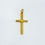 Miniatura: Cruz de tubo de plata chapada en oro.