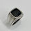 Miniatura: Sello cuadrado para caballero con ónix