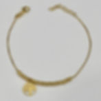 Miniatura: Pulsera con charms árbol de la vida de plata chapada en oro.