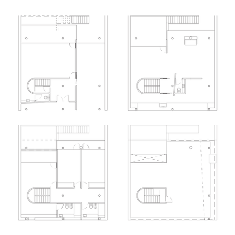 07_Laboratorio_05.Gabriela Cardenas_model_plan, ground level, first level, second level, t