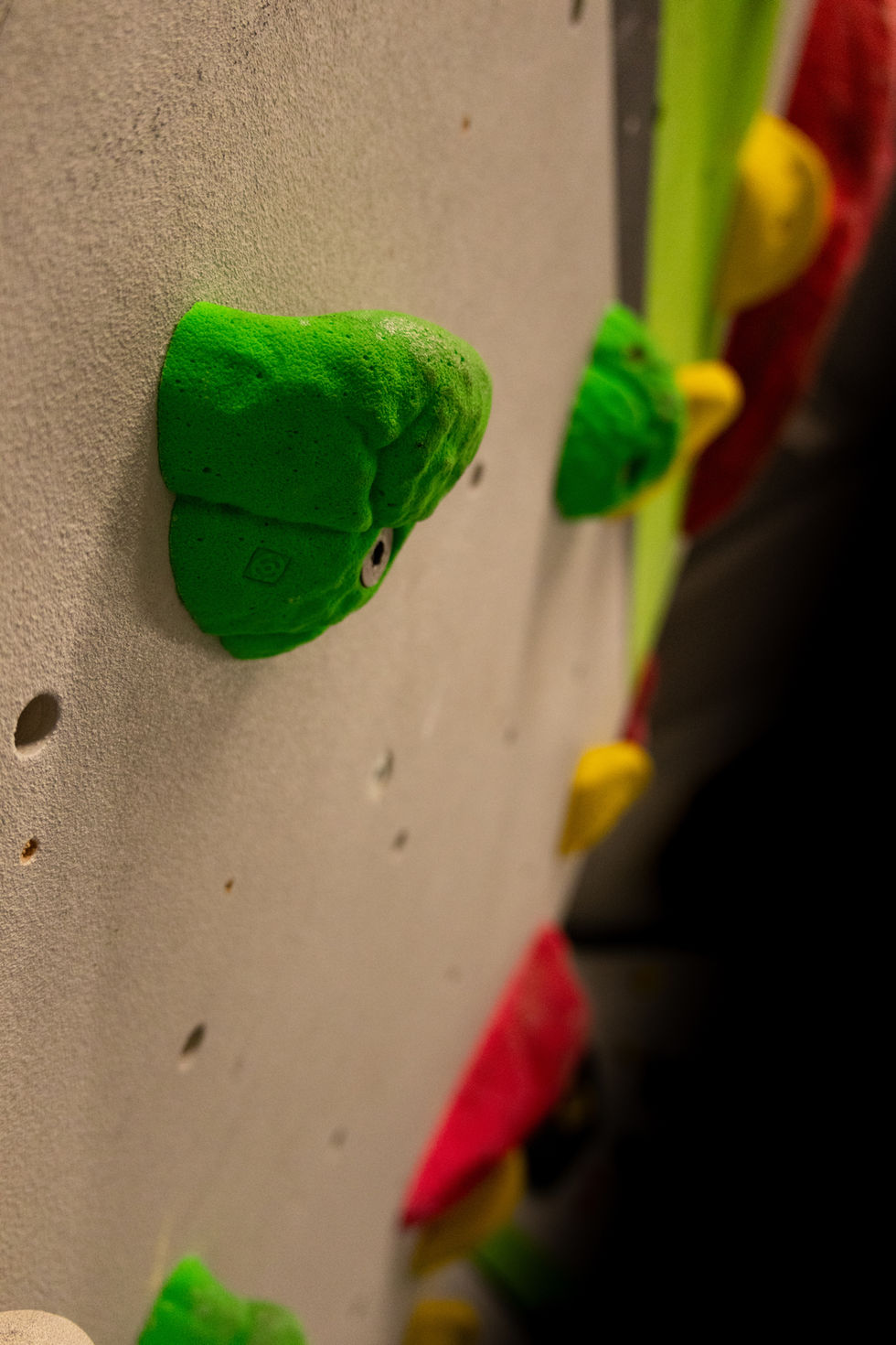 close up of a climbing wall