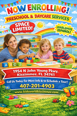 Now enrolling at Kids World
