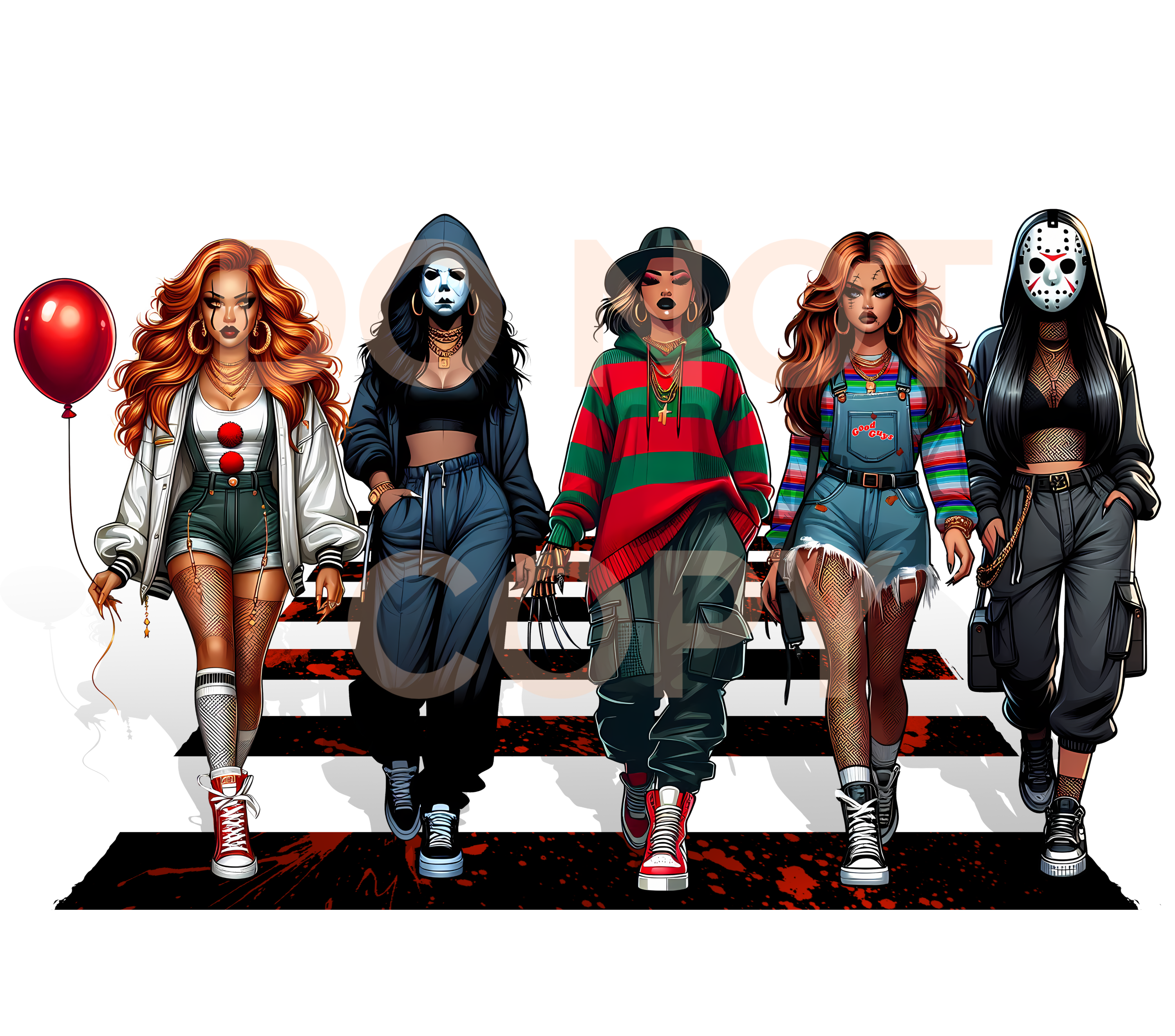 HALLOWEEN GIRLIES (SUBLIMATION)