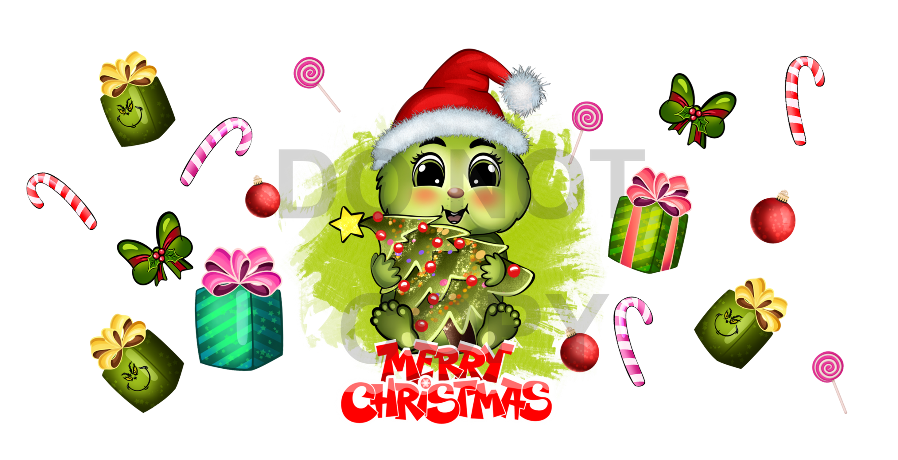 MERRY CHRISTMAS GRINCHY STYLE (LIBBEY)