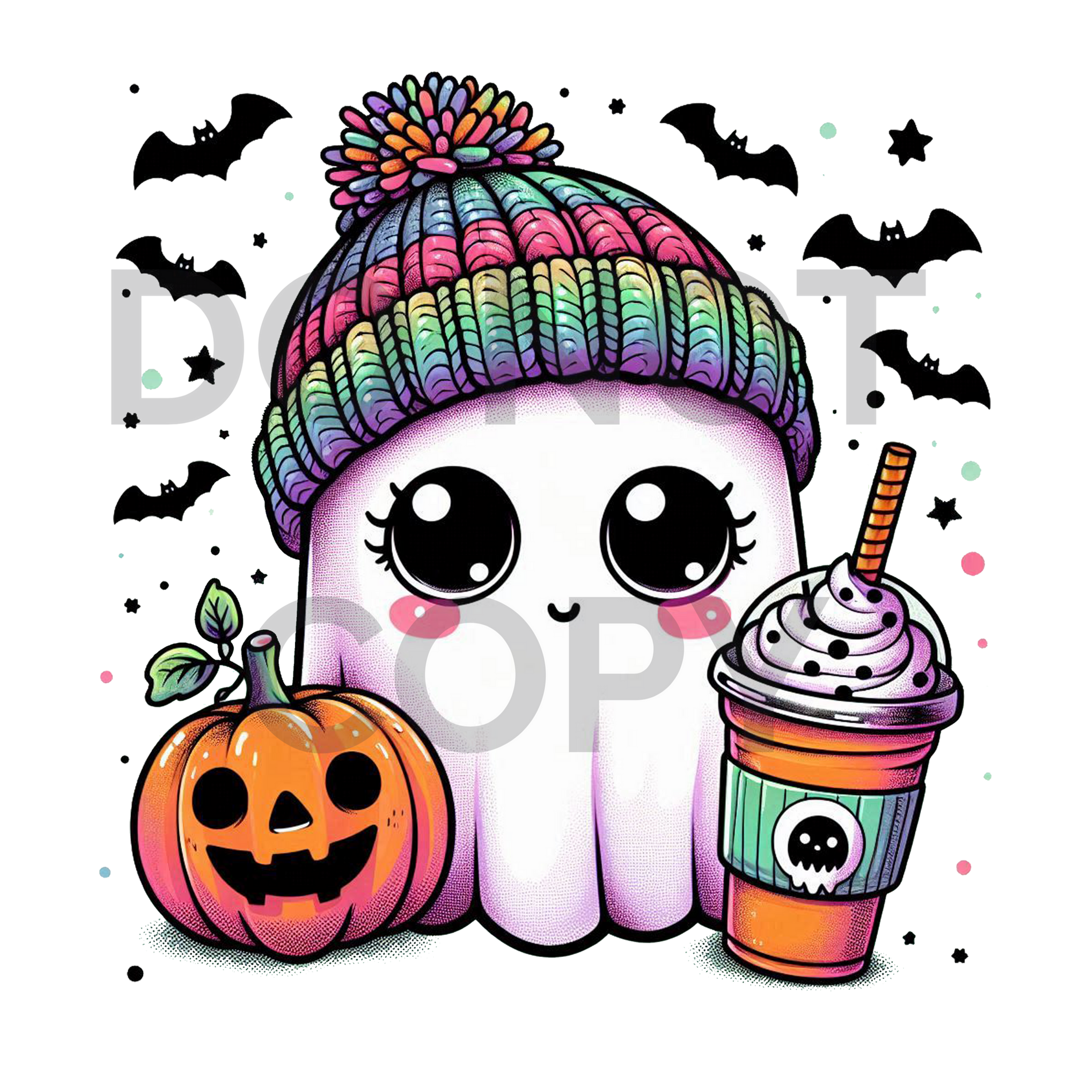 CUTE HALLOWEEN GHOST (SUBLIMATION)
