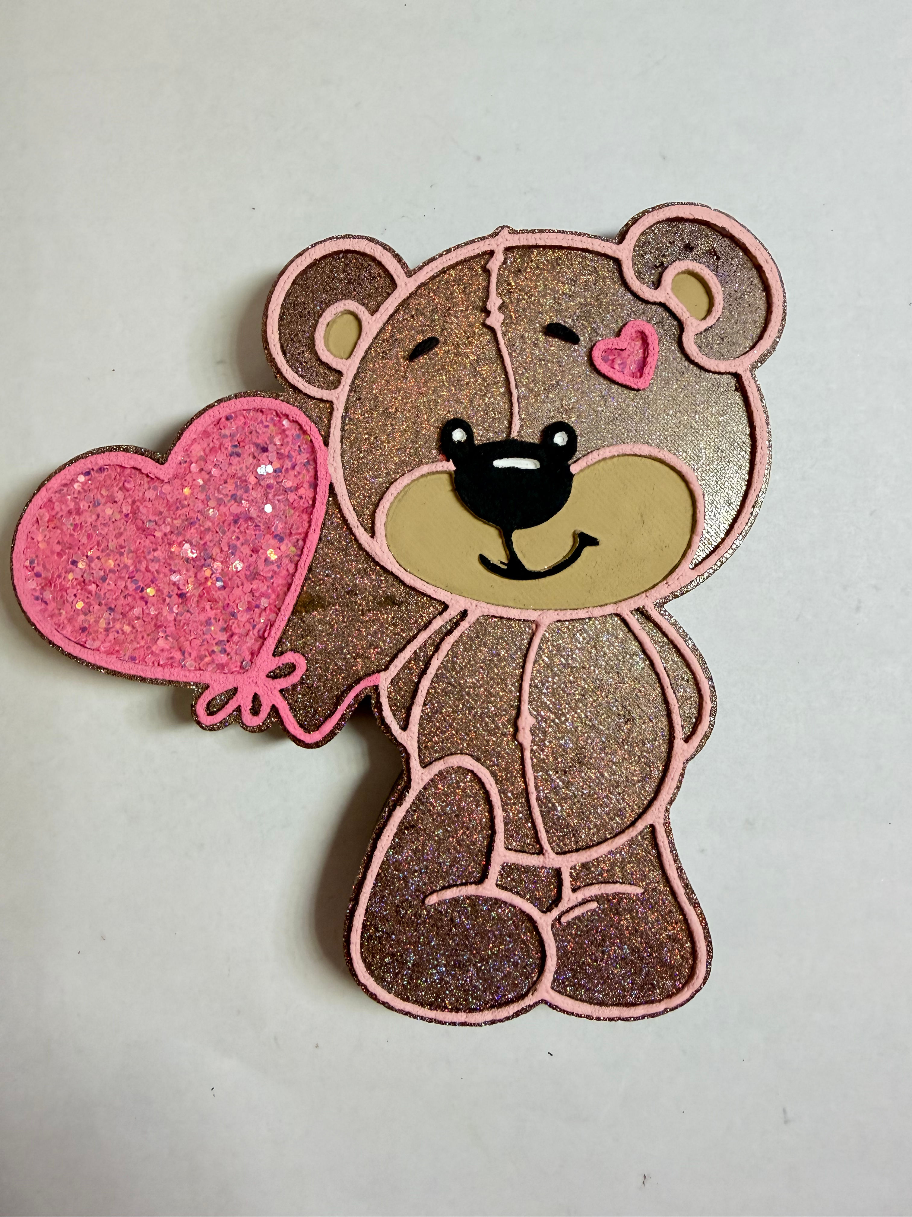 Teddy Heart Balloon