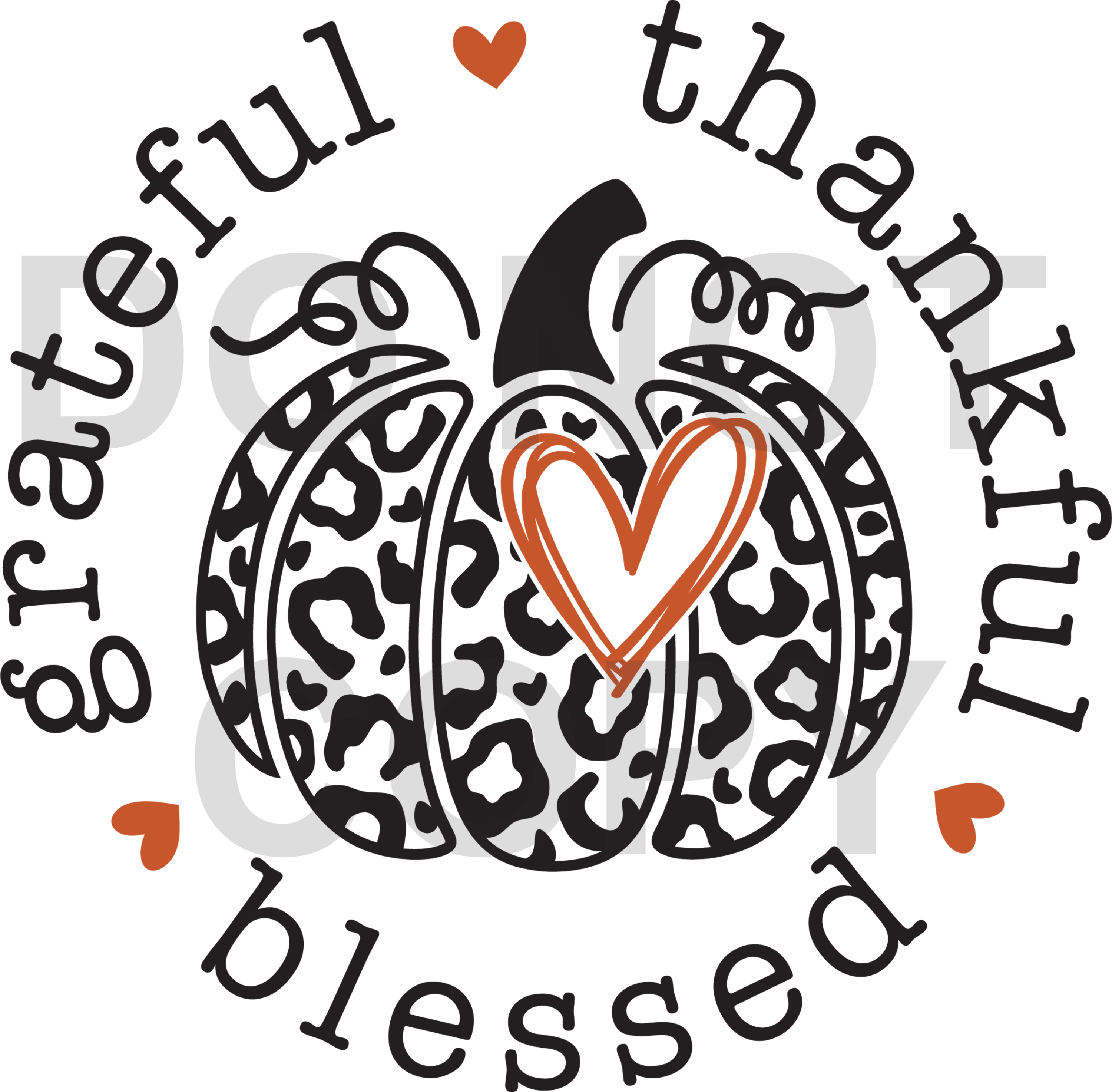 Grateful Thankful Blessed (SUBLIMATION)