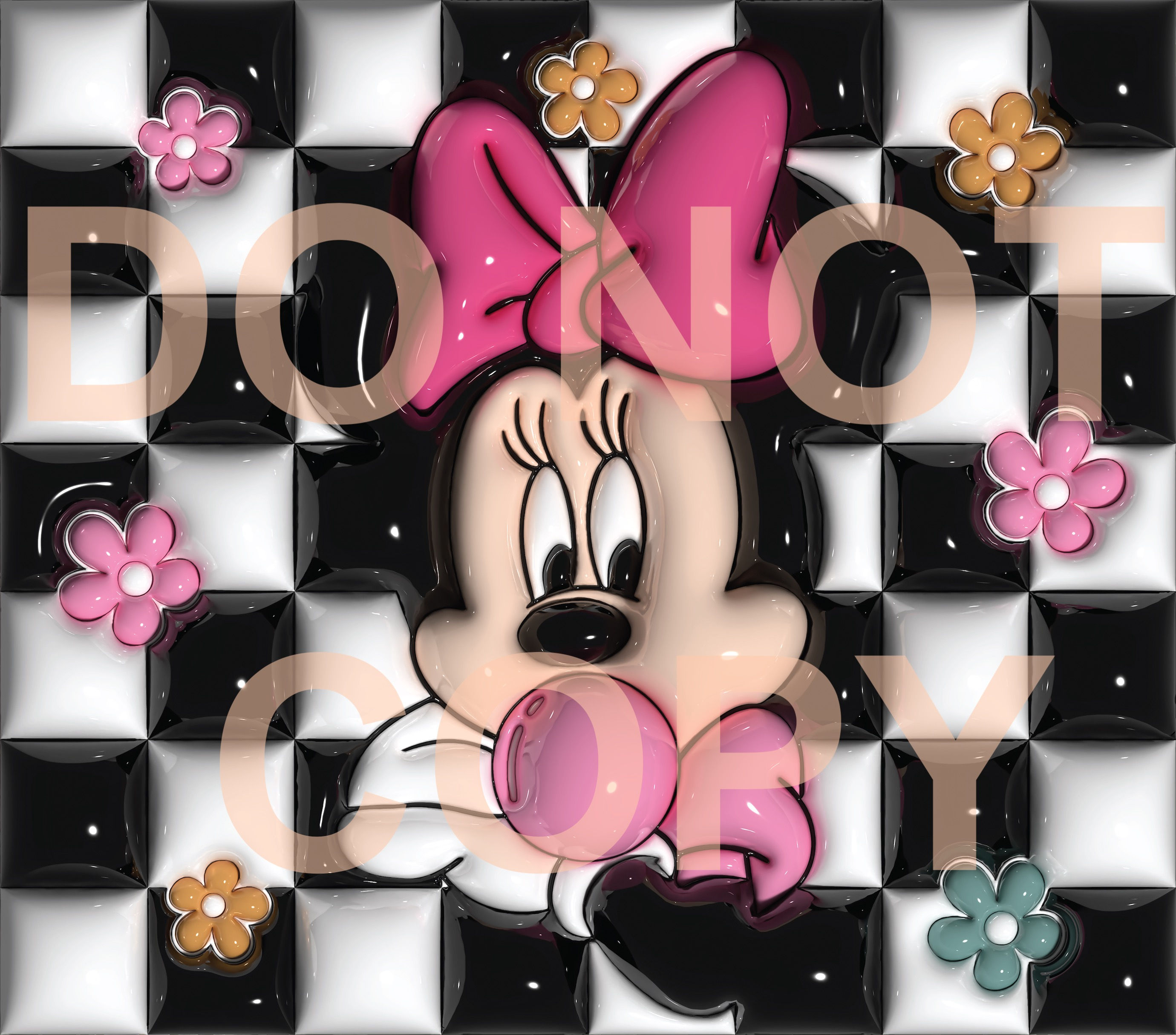 PUFF CHECKERED MINNIE
