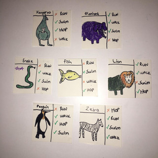 craft activity-animal cards