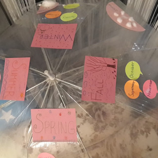 seasons- " decorating the umbrella" project
