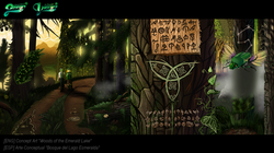 "Bosque del Emerald Lake" Arte Conceptual