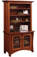 Master Bookcase|Quartersawn White Oak in Michaels OCS113|42in W x 20in D x 72in H|The Amish Home|Amish Furniture at the Pittsburgh Mills