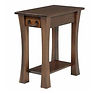 Woodbury Chairside End Table | Brown Maple in Asbury OCS117 | 13in W x 22in D x 24in H | The Amish Home | Amish Furniture at the Pittsburgh Mills