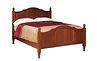 Crown Villa Panel Bed|Cherry in Washington OCS107|Headboard 54in H, footboard 34in H|The Amish Home|Amish Furniture at the Pittsburgh Mills