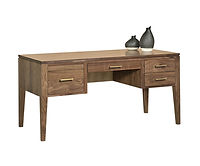 Villa Laptop Desk | Walnut in Natural OCS100 | 64in W x 28in D x 30 1/2in H | The Amish Home | Amish Furniture at the Pittsburgh Mills