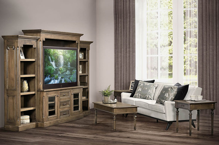 Kingston Living Room Furniture Collection|Solid Brown Maple in Stockton|The Amish Home|Amish Furniture at the Pittsburgh Mills
