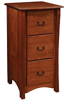 Master 3 Drawer File Cabinet|Quartersawn White Oak in Michaels OCS113|23 3/4in W x 26in D x 46in H|The Amish Home|Amish Furniture at the Pittsburgh Mills