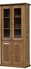 Highland Bookcase with optional top & bottom doors | Red Oak in Fruitwood OCS102 | 36in W x 14 1/2in D x 72in H | The Amish Home | Amish Furniture at the Pittsburgh Mills