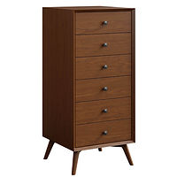 Nantucket Lingerie Chest | Rustic Cherry in Seely OCS104 | 19 1/2in W x 20in D x 44in H | The Amish Home | Amish Furniture at the Pittsburgh Mills