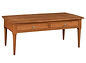 Camden 50" Coffee Table | Rustic Cherry in Seely OCS104 | 50in W x 26in D x 18 3/4in H | The Amish Home | Amish Furniture at the Pittsburgh Mills