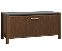 Millhall Shoe Bench | Red Oak in Cocoa OCS122 | 42in W x 18in D x 20in H | The Amish Home | Amish Furniture at the Pittsburgh Mills