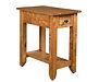 Wayne's Modern Mission Chairside End Table | Rustic QSWO in Harvest OCS116 | 14in W x 22in D x 24in H | The Amish Home | Amish Furniture at the Pittsburgh Mills
