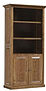 Highland Bookcase with optional bottom doors | Red Oak in Fruitwood OCS102 | 36in W x 14 1/2in D x 72in H | The Amish Home | Amish Furniture at the Pittsburgh Mills