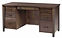 Woodland Shaker Credenza Desk with box/box/file pedestal | Brown Maple in Asbury OCS117 | 60in W x 24in D x 30 1/2in H | The Amish Home | Amish Furniture at the Pittsburgh Mills