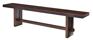 Elwood Bench | Brown Maple in Rich Tobacco OCS228 | Many Sizes Available | The Amish Home | Amish Furniture at the Pittsburgh Mills