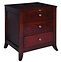 Kingston Nightstand with 3 drawers | Rustic Cherry in Rich Cherry OCS227 | 25in W x 20in D x 30in H | The Amish Home | Amish Furniture at the Pittsburgh Mills
