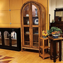 New On Display Montago Dining Cabinet Solid Brown Maple in Provincial OCS112 36in W x 16in D x 78in H Solid Hardwood Furniture Made in the USA The Amish Home Furniture in Pittsburgh Mills