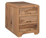 Europa End Table with 3 drawers | Rustic Hickory in Tundra OCS133 | 20in W x 26in D x 24in H | The Amish Home | Amish Furniture at the Pittsburgh Mills
