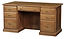 Highland Credenza Desk with box/box/file pedestal | Red Oak in Fruitwood OCS102 | 60in W x 24in D x 30 1/2in H | The Amish Home | Amish Furniture at the Pittsburgh Mills