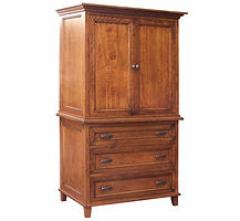 Brooklyn Armoire|Rustic Cherry in Michaels OCS113|41in W x 24 3/4in D x 73 1/4in H|The Amish Home|Hardwood Furniture at the Pittsburgh Mills