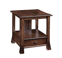 Willow End Table | Brown Maple in Earthtone | 24in W x 22in D x 24in H | The Amish Home | Amish Furniture at the Pittsburgh Mills