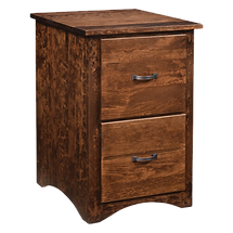 Wayne's Shaker Two-Drawer File Cabinet | Rustic Cherry in Medium OCS110 | 20 1/4in W x 22in D x 31in H | The Amish Home | Amish Furniture at the Pittsburgh Mills