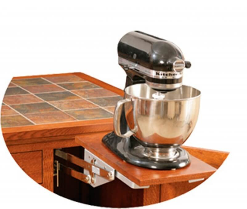 Add a mixer-lift to your kitchen island