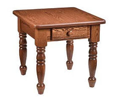 Harvest End Table|Oak in Harvest OCS116|22in W x 24in D x 24in H|The Amish Home|Amish Furniture at the Pittsburgh Mills