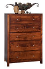 Park Avenue Bureau|Brown Maple in Michaels OCS113|38in W x 19 1/2in D x 55in H|The Amish Home|Amish Furniture at the Pittsburgh Mills