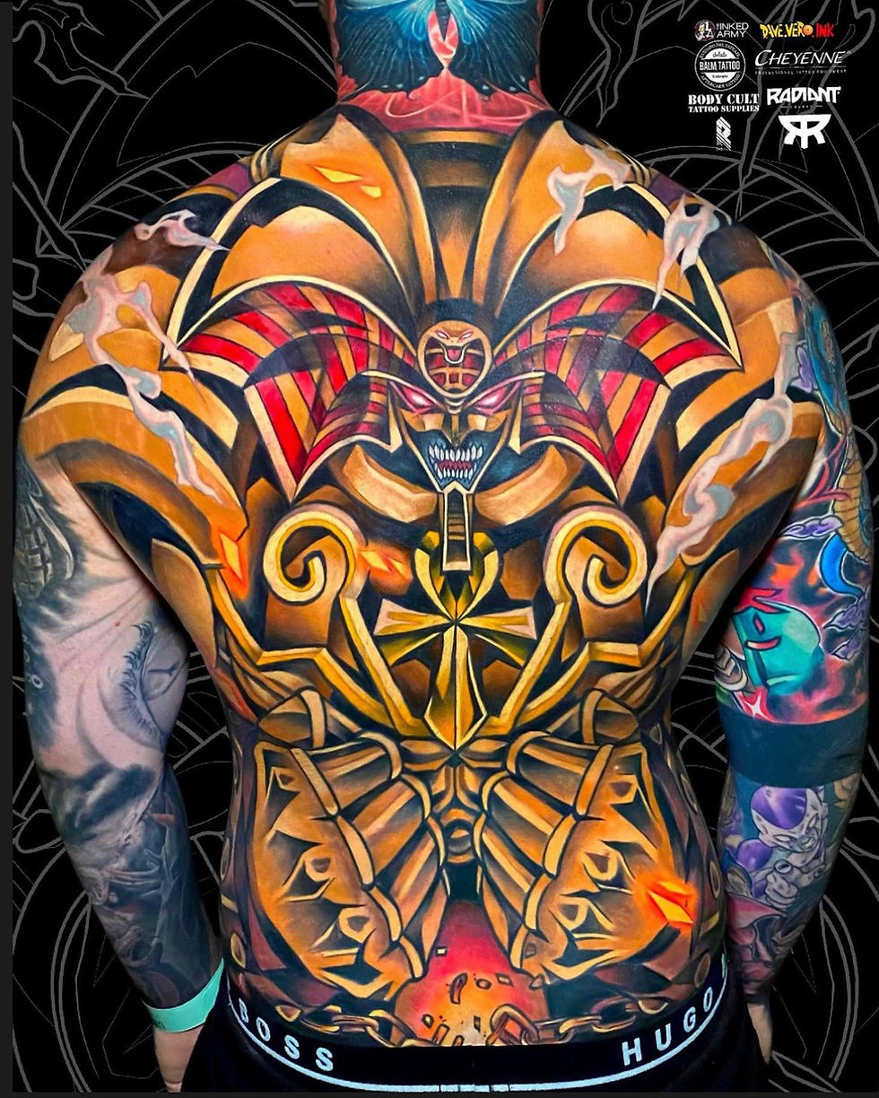 Dave Vero Exodia Rücken Tattoo Electric07 Tattoostudio Odenwald Interview