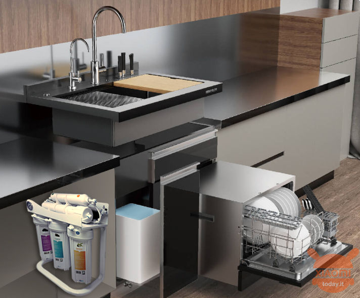 Gama de cartuchos y módulos de filtración Filtec alineados sobre fondo blanco