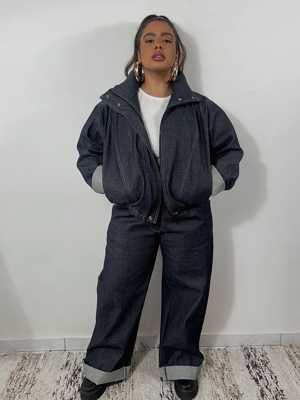 Miniatura: Conjunto Pespontos Jeans